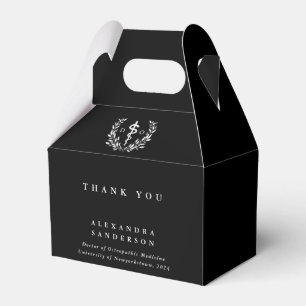 Caja Para Regalos Médica negro de Osteopatía Graduación de ácidos