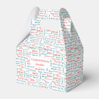 Caja Para Regalos Médico Gracias Casilla De Favor Azul Blanco Rojo