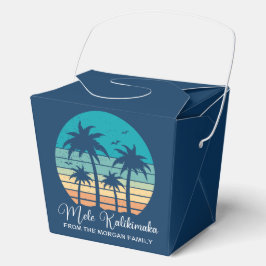 Caja Para Regalos Mele Kalikimaka Fiesta de Navidades del atardecer 