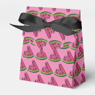 Caja Para Regalos Melodía de agua verde rosada Melón Melón trozo de 