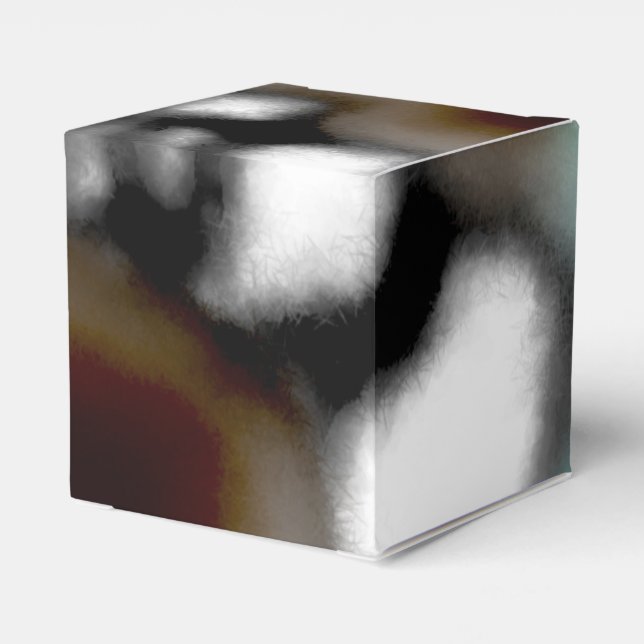 Caja Para Regalos Mensaje en una botella: Resumen de Brown, Verde az (Reverso Costado)