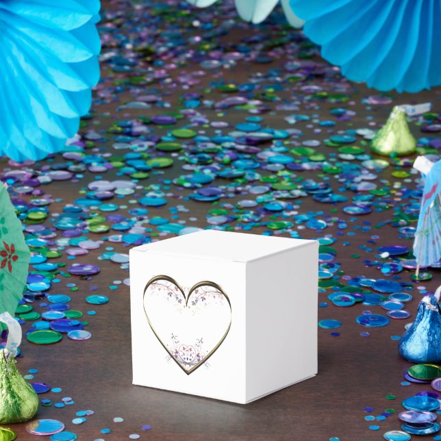 Caja Para Regalos Mensaje Personalizado de Heart n Flowers (Fiesta)
