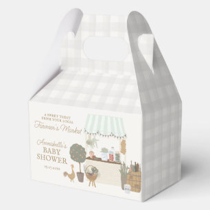 Caja Para Regalos Mercado de Agricultores Verdes Fiesta de Bebé Fres