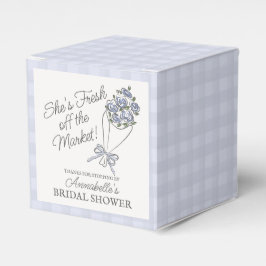 Caja Para Regalos Mercado de Flor Azul Bridal Shower de Flores Fresc