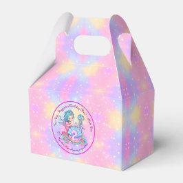 Caja Para Regalos Mermaid 2º cumpleaños Cambio Editar Texto Personal