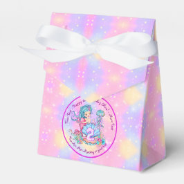 Caja Para Regalos Mermaid 2º cumpleaños Cambio Editar Texto Personal