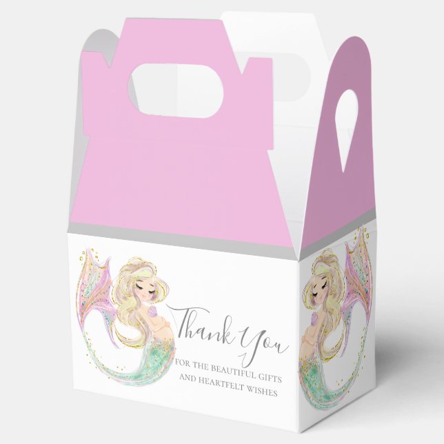 Caja Para Regalos MERMAID BABY SHOWER Mother to be (Abierto)