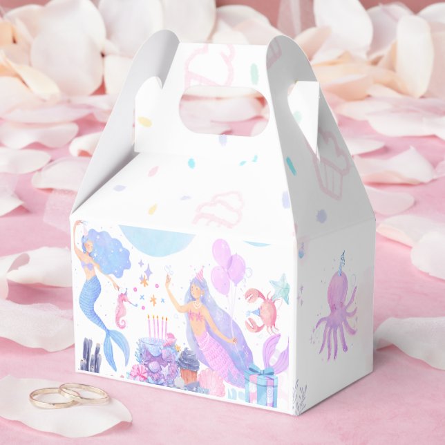 Caja Para Regalos Mermaid Birthday (Boda)