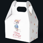 Caja Para Regalos Merry & Bright Nutcracker Mouse Favor Box<br><div class="desc">Add a touch of nostalgic charm to your holiday celebrations with this elegant Christmas favor box. Featuring a watercolor nutcracker mouse on a white background with the festive phrase “Merry & Bright, ” it brings warmth and whimsy to your holiday table. Perfect for party favors, small gifts, or festive treats....</div>
