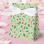 Caja Para Regalos Merry Christmas Cute Doodle Whimsical Pattern<br><div class="desc">Hope you like this holiday design. Click "personalize" to edit and change the background colors. Check my shop for more matching items like greeting cards, gift tags, stickers, mugs, towels, tissue paper as well as other holiday patterns. Thanks for shopping with me! if you'd like something custom let me know!...</div>