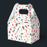 Caja Para Regalos Merry Christmas Cute Doodle Whimsical Pattern<br><div class="desc">Hope you like this holiday design. Click "personalize" to edit and change the background colors. Check my shop for more matching items like greeting cards, gift tags, stickers, mugs, towels, tissue paper as well as other holiday patterns. Thanks for shopping with me! if you'd like something custom let me know!...</div>