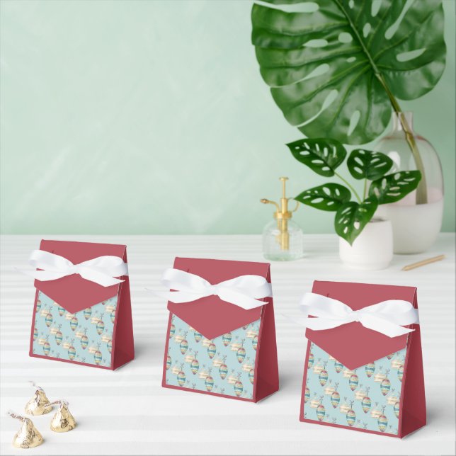 Caja Para Regalos Merry Christmas Favor Box – Festive Ornament (Múltiple)