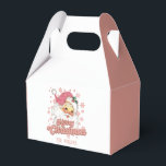 Caja Para Regalos Merry Christmas Retro Typography Santa Gorra Rosa<br><div class="desc">Feliz Navidad,  tipografía retro rosa con un santa claus con un gorra rosa.</div>