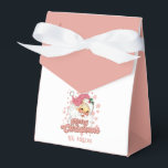 Caja Para Regalos Merry Christmas Retro Typography Santa Gorra Rosa<br><div class="desc">Feliz Navidad,  tipografía retro rosa con un santa claus con un gorra rosa.</div>