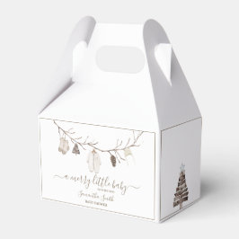 Caja Para Regalos Merry Little Christmas Winter Baby Shower