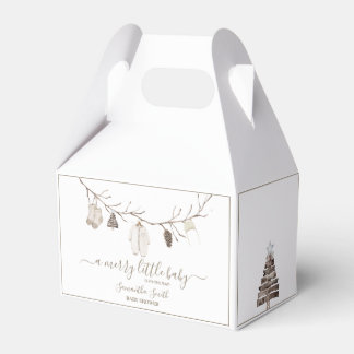 Caja Para Regalos Merry Little Christmas Winter Baby Shower