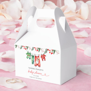 Caja Para Regalos Merry Little Floral Navidades Santa Baby Shower