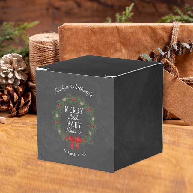 Caja Para Regalos Merry Little Navidades Baby Shower (Subido por el creador)