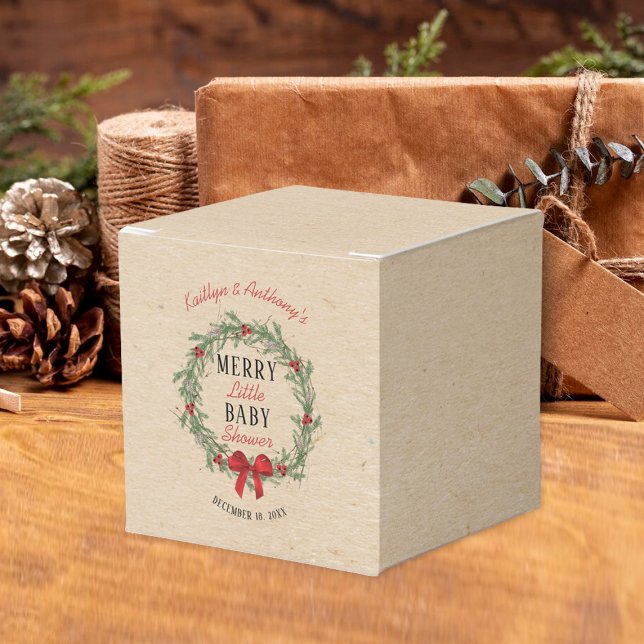 Caja Para Regalos Merry Little Navidades Baby Shower (Subido por el creador)