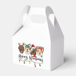 Caja Para Regalos Merry Woofmas Typography Favorito Box