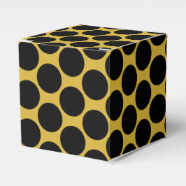 Caja Para Regalos Metallic Gold with Black Dot Style Classic