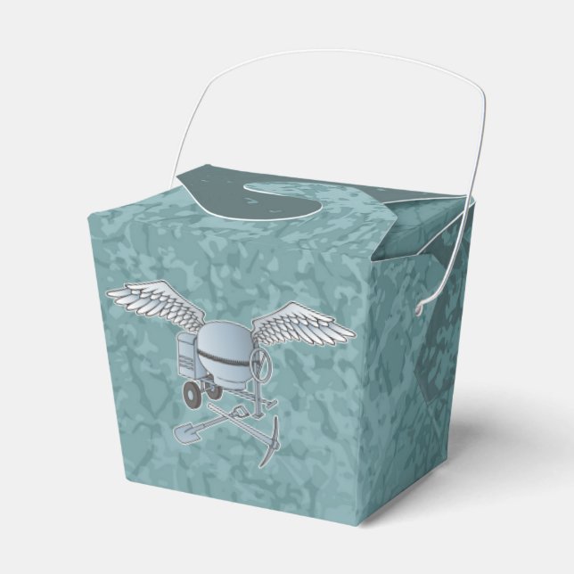 Caja Para Regalos Mezcla de hormigón azul-gris (Front Side)