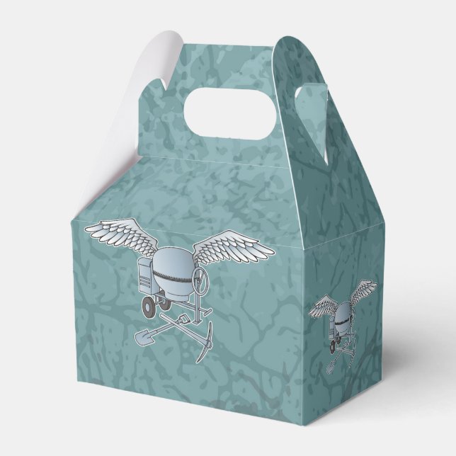 Caja Para Regalos Mezcla de hormigón azul-gris (Front Side)