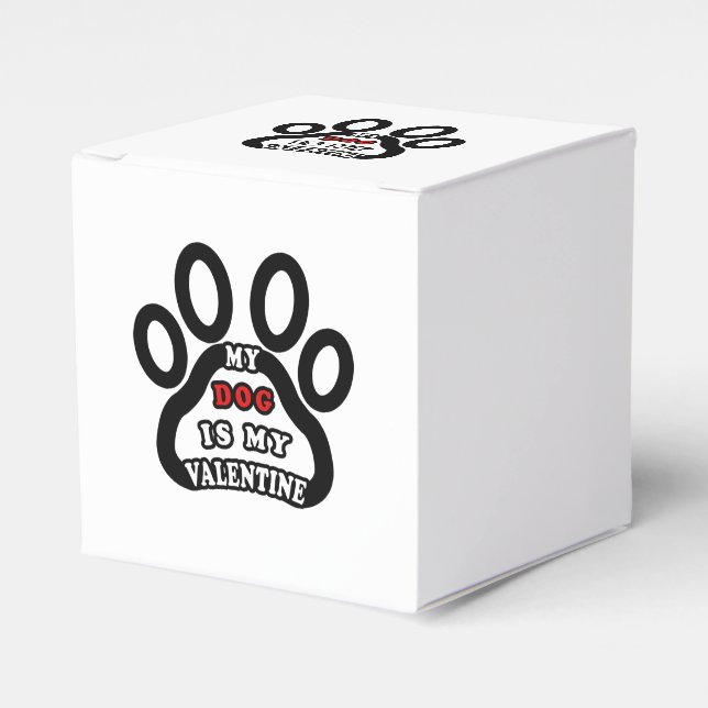 Caja Para Regalos mi perro es mi valentina (Costado Anverso)