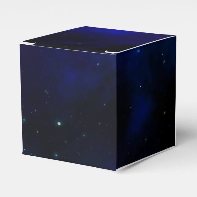 Caja Para Regalos Midnight Blue Sky with Stars (Costado Anverso)