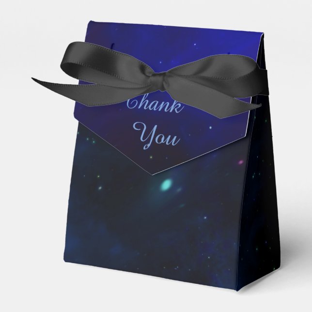 Caja Para Regalos Midnight Blue Sky with Stars (Front Side)