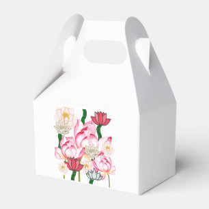 Caja Para Regalos Mikitiez lotus rosa jardín de flores relaja la abe