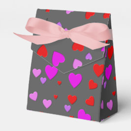 Caja Para Regalos miles de corazones para ti con fondo gris