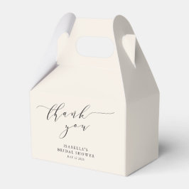 Caja Para Regalos Mínima ducha de novia con crema de marfil gracias