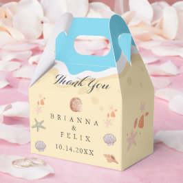 Caja Para Regalos Minimal Blue Ocean Summer Wedding