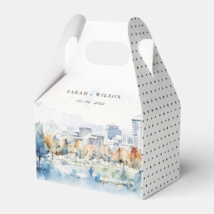 Caja Para Regalos Minimal San José, Boda de acuarela de California