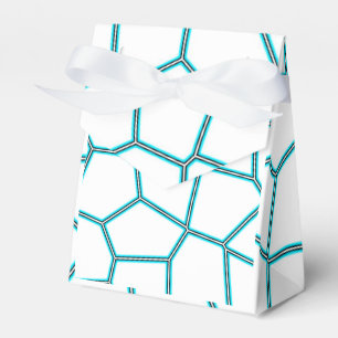 Caja Para Regalos Minimalismo Resumen Células blancas color turquesa