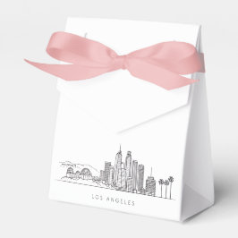 Caja Para Regalos Minimalist Los Angeles Skyline Illustration