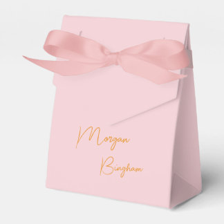 Caja Para Regalos Minimalist monogram script pink