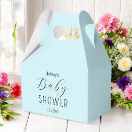 Caja Para Regalos Minimalista azul de Baby Shower