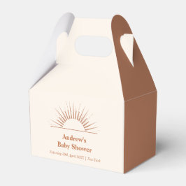 Caja Para Regalos Minimalista Boho Arch Sunshine Baby Shower