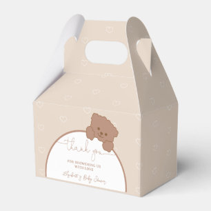 Caja Para Regalos Minimalista Cute Teddy Bear Baby Shower