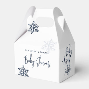 Caja Para Regalos Minimalista invierno moderno Baby Boy Shower