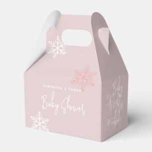 Caja Para Regalos Minimalista invierno moderno niña bebé Shower