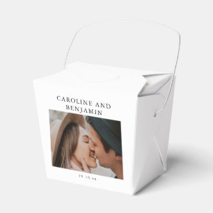 Caja Para Regalos Minimalista Moderno Foto Nombre Fecha Boda Persona