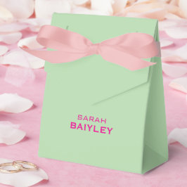 Caja Para Regalos Minimalista nombre personalizado moderno