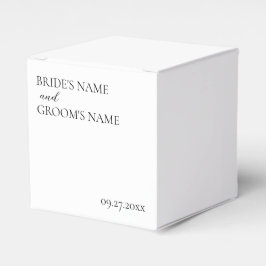 Caja Para Regalos Minimalista tarjeta Boda simple y moderna