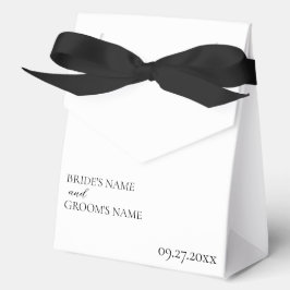 Caja Para Regalos Minimalista tarjeta Boda simple y moderna