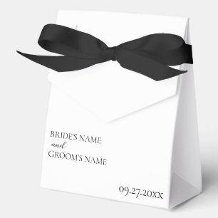 Caja Para Regalos Minimalista tarjeta Boda simple y moderna