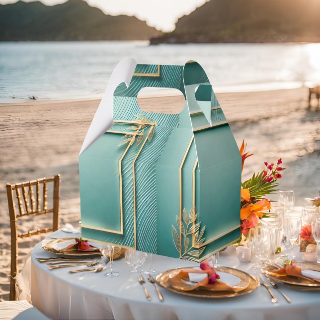 Caja Para Regalos Minimalista tropical (Subido por el creador)