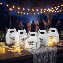 Caja Para Regalos Minimalistas favoritos de casamiento personalizado